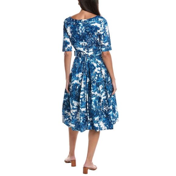 Samantha Sung WomensRose Midi Dress, White